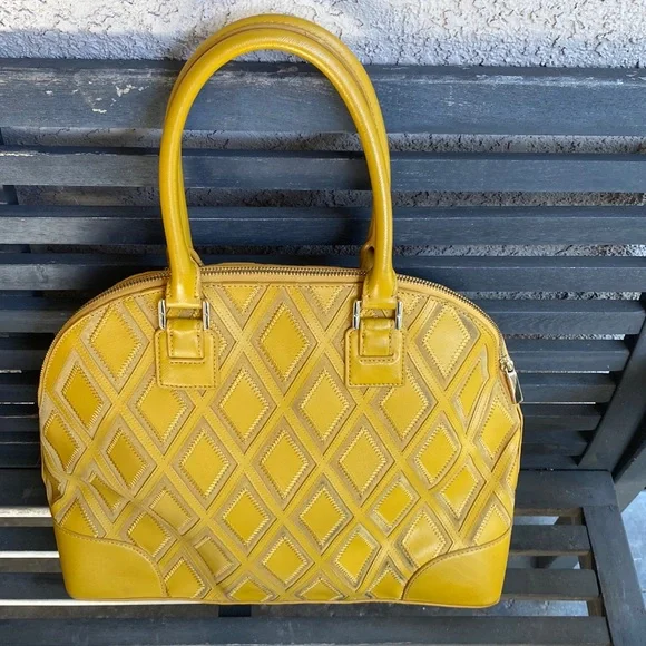 Tory Burch Robinson Patchwork Dome Satchel - Picture 2 of 11